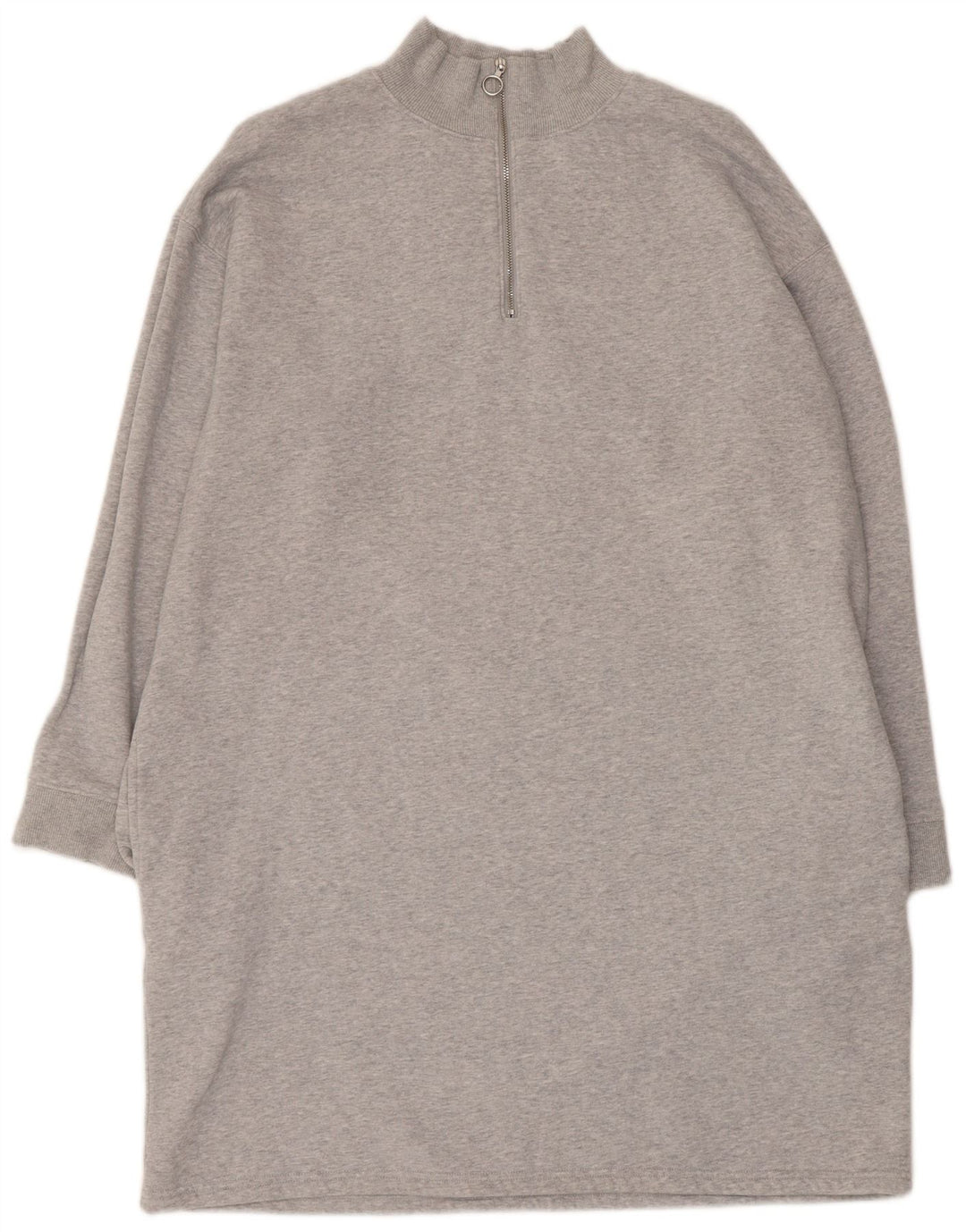 MARKS & SPENCER Übergroßes Pulloverkleid für Damen, UK 16, Größe L, Grau meliert