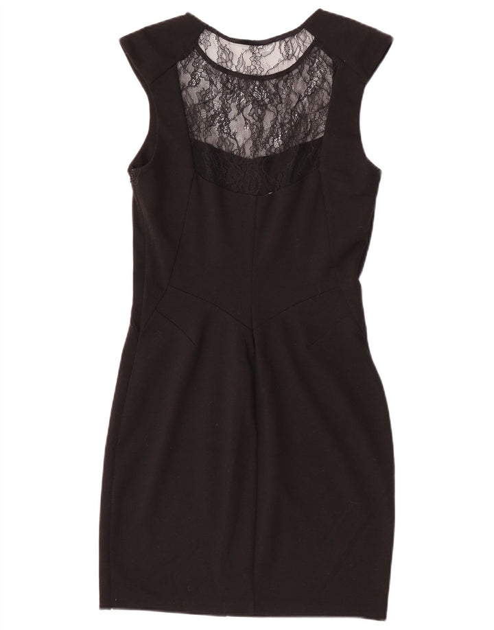 Oasis Damen Etuikleid UK 12 Medium Schwarz Polyester