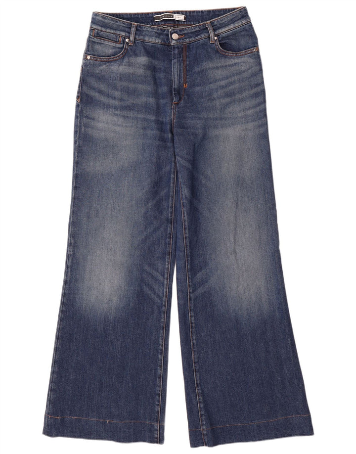 SPORTMAX Damen W28 L30 Blaue Baumwolle