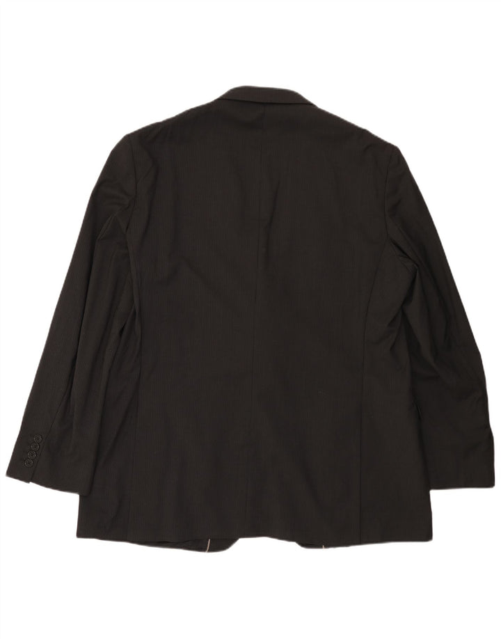 MARKS & SPENCER Herren-Blazer mit 2 Knöpfen, UK 38, Mittelschwarz, Nadelstreifen