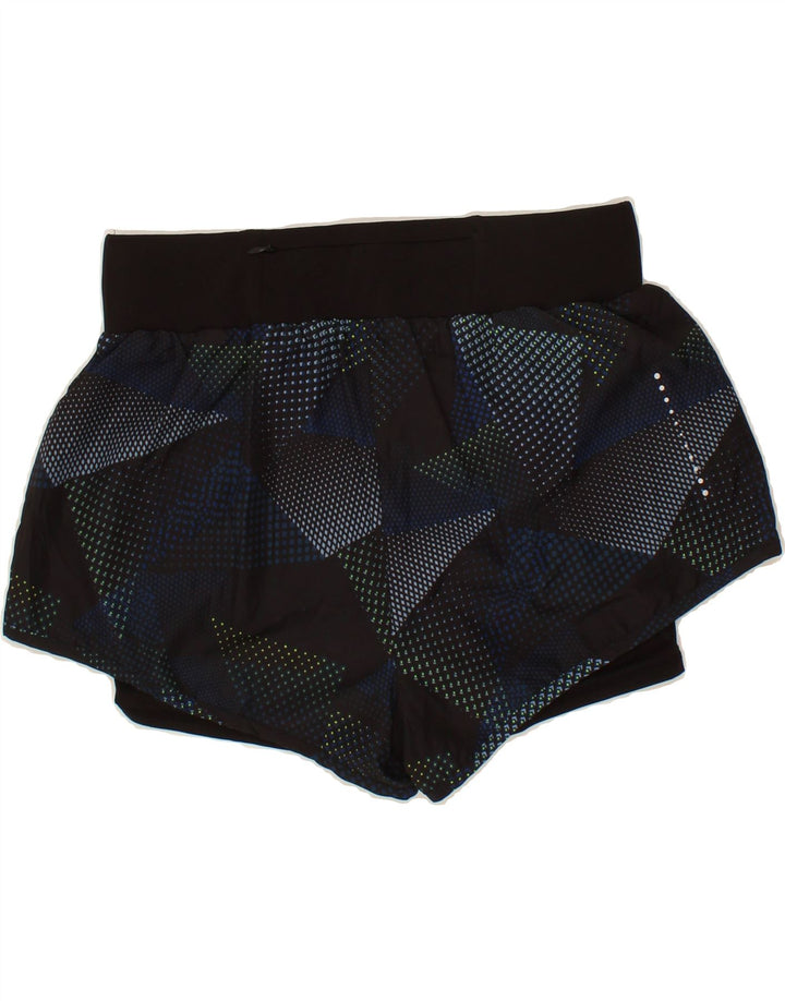 CRIVIT Womens Sport Shorts UK 12/14 Medium  Navy Blue Spotted Polyester Vintage Crivit and Second-Hand Crivit from Messina Hembry 