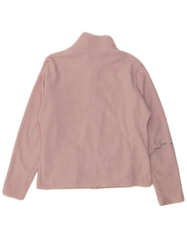 Marks & Spencer Damen Fleecejacke UK 14 Large Pink Polyester