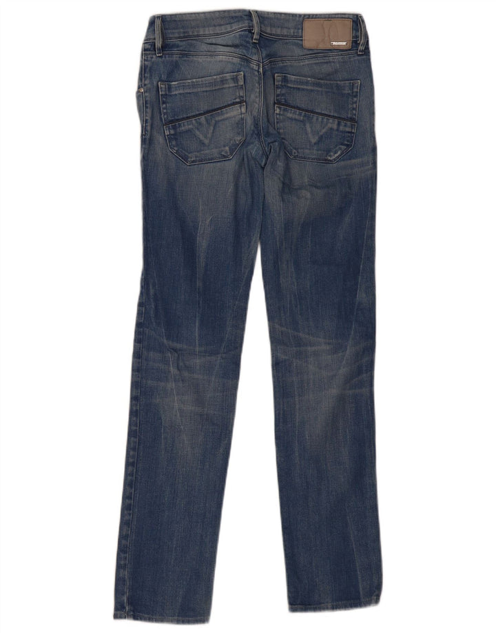 Diesel Damen Nevy Distressed Straight Jeans W26 L30 Blaue Baumwolle