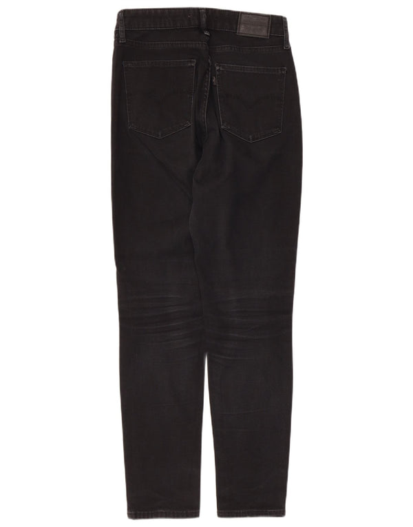 Levi's Damen 721 High Rise Skinny Jeans W28 L28 Schwarze Baumwolle