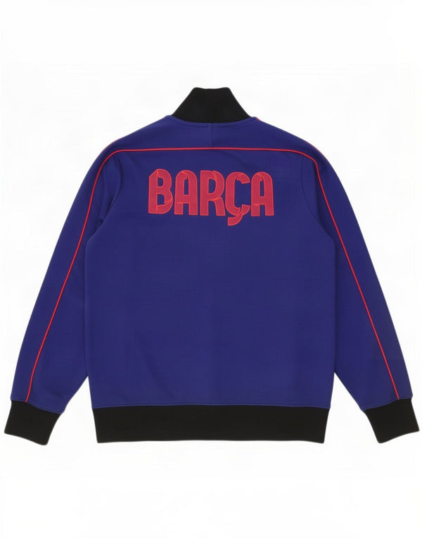 Nike Mens Barcelona Graphic Tracksuit Top Jacket Large Blue Colourblock