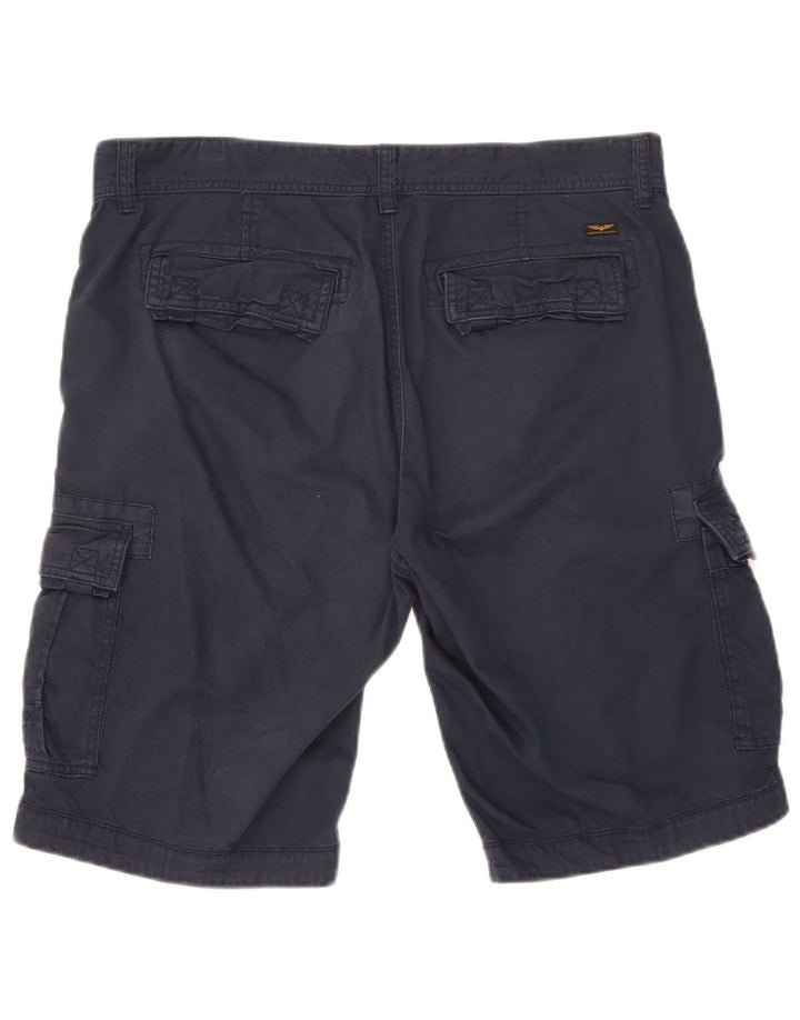 Pme Legend Herren Cargoshorts W34 Große marineblaue Baumwolle