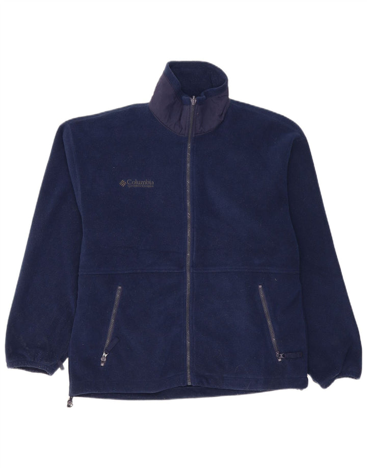Columbia Herren-Fleecejacke mit lockerer Passform, UK 36, Größe S, Marineblau, Polyester