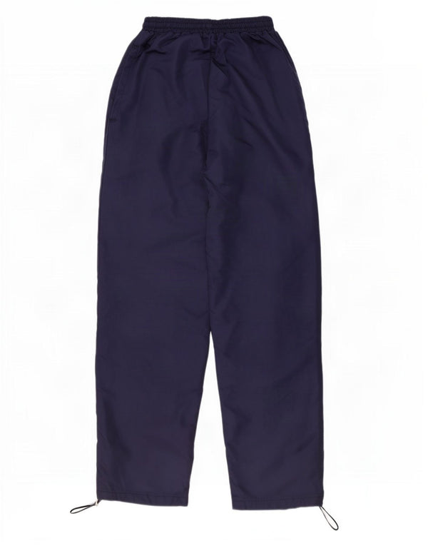 Zara Damen-Trainingshose UK 12 Mittelschwarze Colourblock-Baumwolle