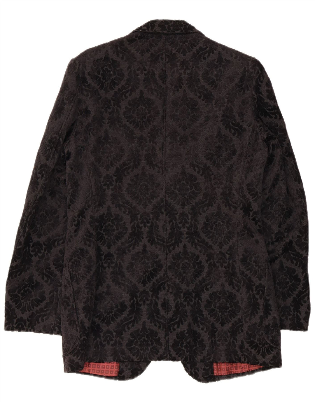 Vintage Herren 3-Knopf-Blazerjacke UK 36 Small Black Floral