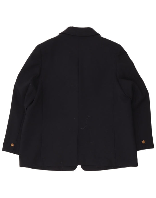Marks & Spencer Damen-Blazer mit 1 Knopf, übergroß, Gr. 18, XL, Marineblau