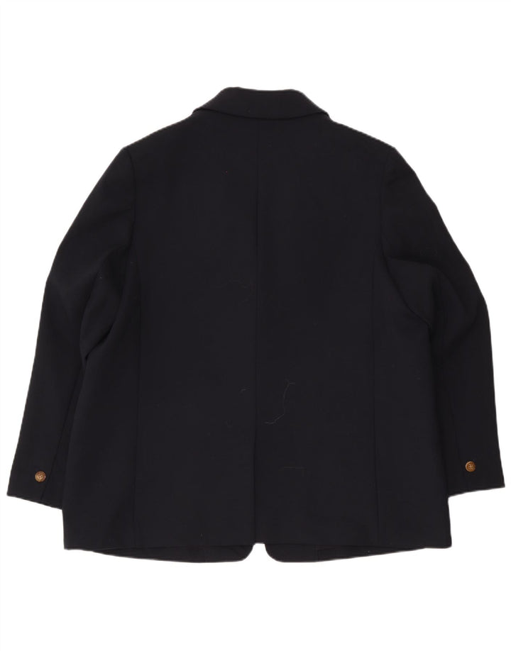Marks & Spencer Damen-Blazer mit 1 Knopf, übergroß, Gr. 18, XL, Marineblau