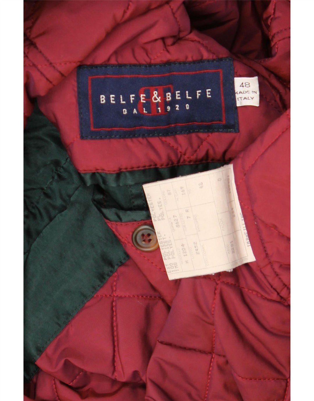 Belfe & Belfe Herren-Windbreakerjacke mit Kapuze IT 48 Mittelgrünes Polyester