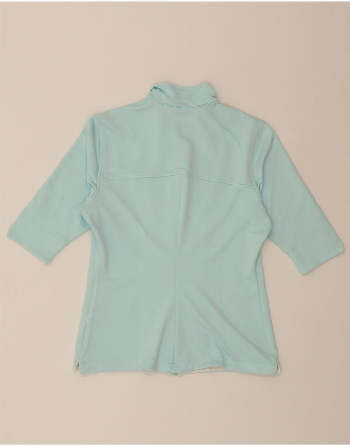 NIKE Womens Dri Fit Tracksuit Top Jacket US 12/14 Large Turquoise Vintage Nike and Second-Hand Nike from Messina Hembry 