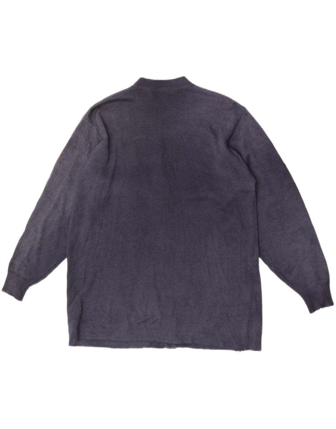 Marks & Spencer Damen-Cardigan-Pullover EU 38/40 Mittelmarineblaue Wolle