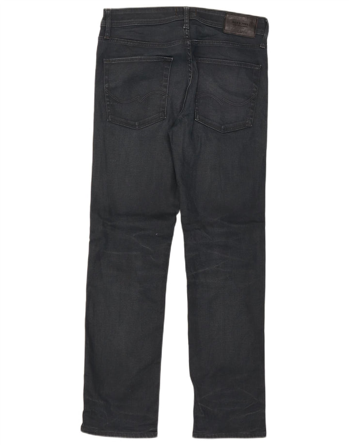 Jack & Jones Herren Clark Slim Jeans W32 L29 Marineblau Baumwolle