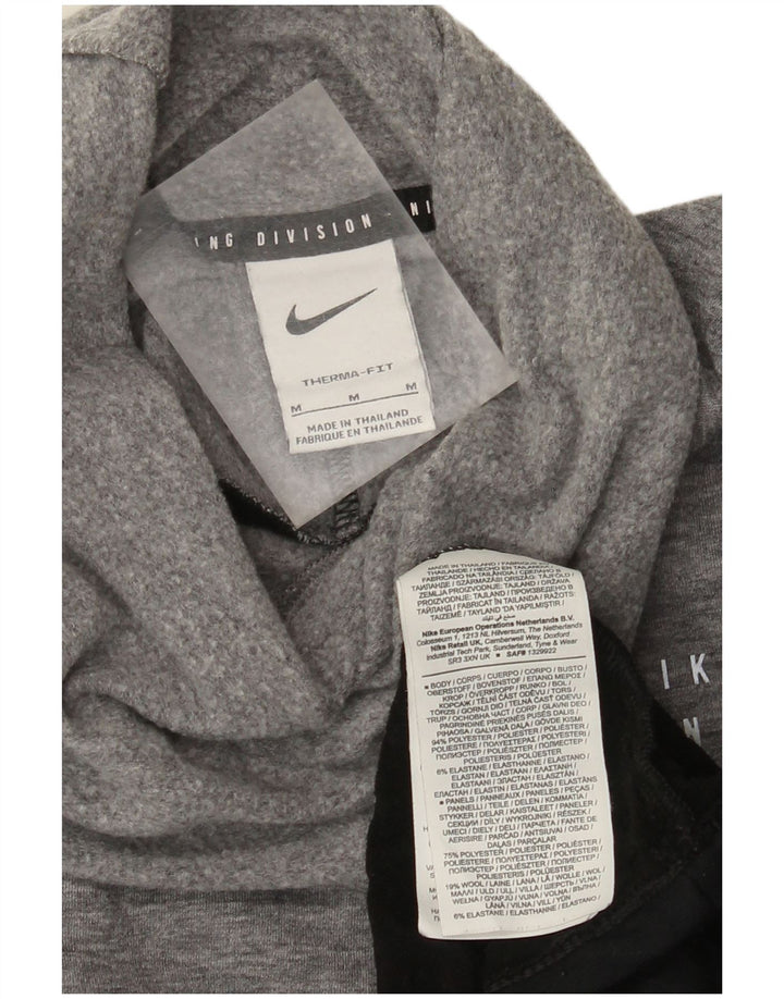 Nike Herren Therma-Fit Roll Neck Top Langarm Mittelschwarz Farbblock