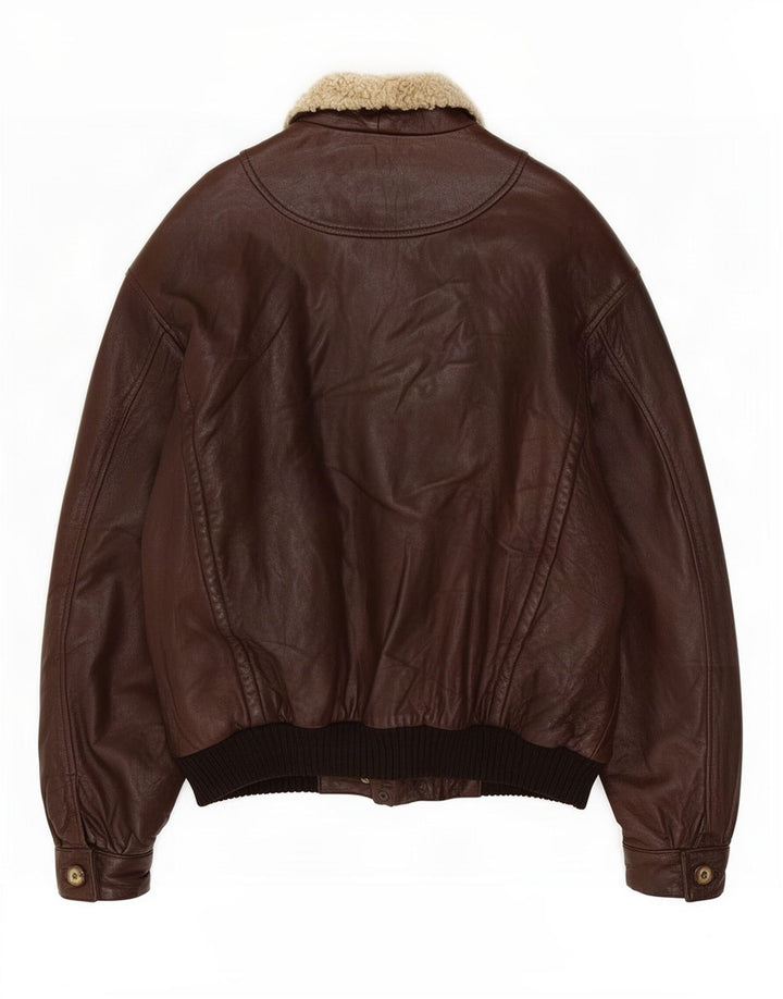 Conrad Damen Lederjacke IT 48 XL Braun