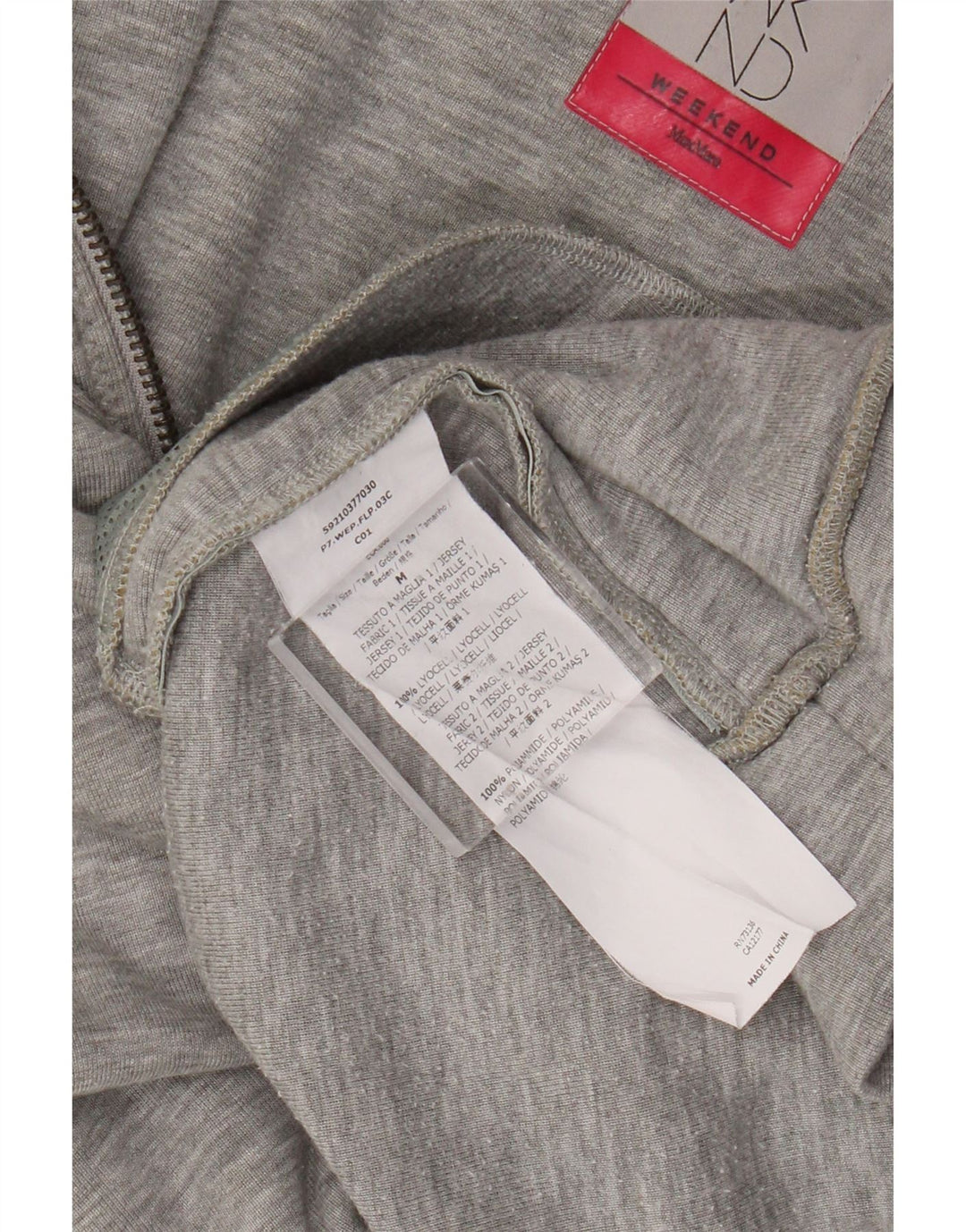 Max Mara Damen Weekend 1/2-Ärmel-Sweatshirt-Pullover UK 14 Mittelgrau