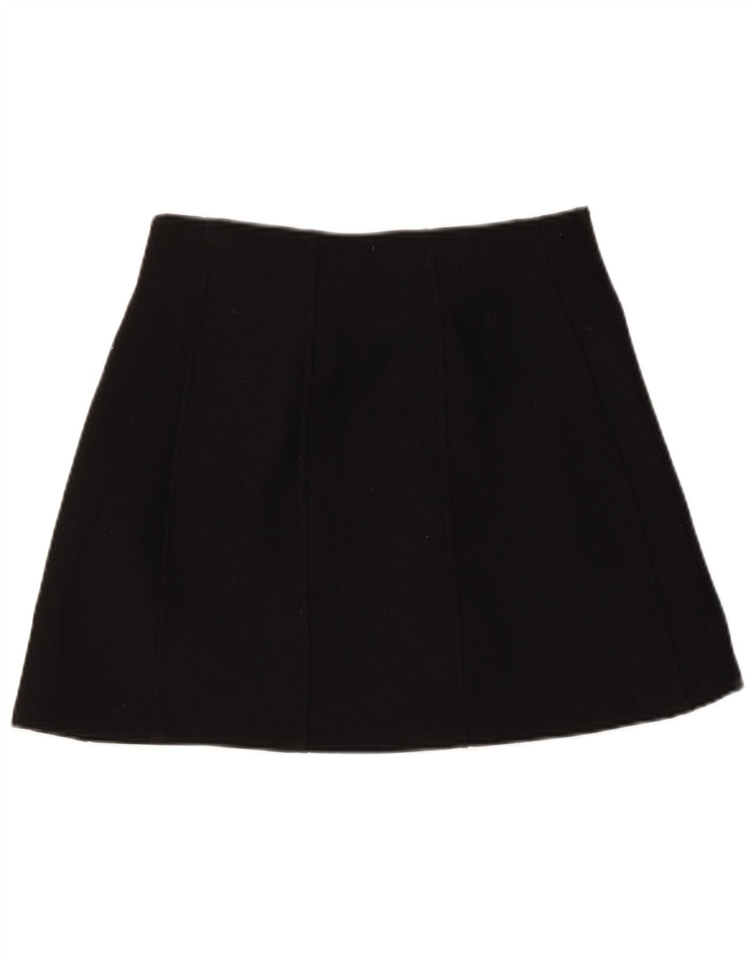 Zara Damen Minirock Small W26 Schwarz Polyester