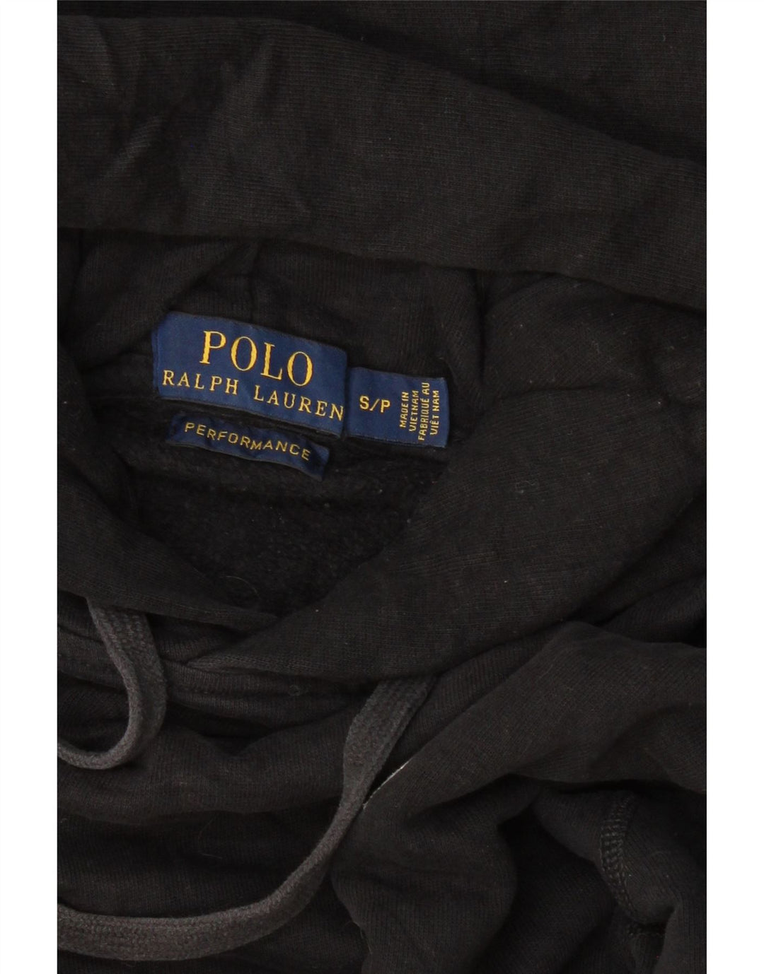 POLO RALPH LAUREN Damen Übergroßer Kapuzenpullover UK 10 Small Schwarz
