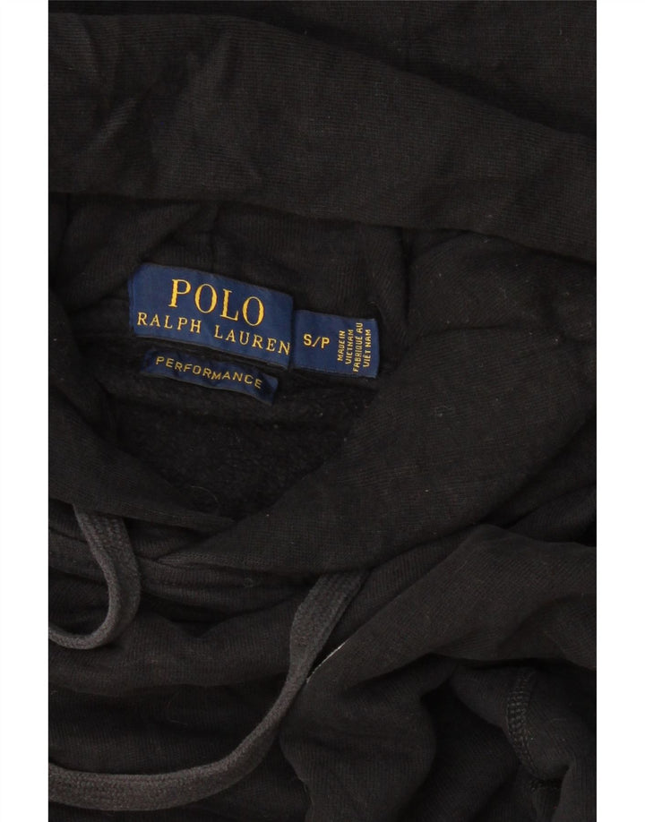 POLO RALPH LAUREN Damen Übergroßer Kapuzenpullover UK 10 Small Schwarz