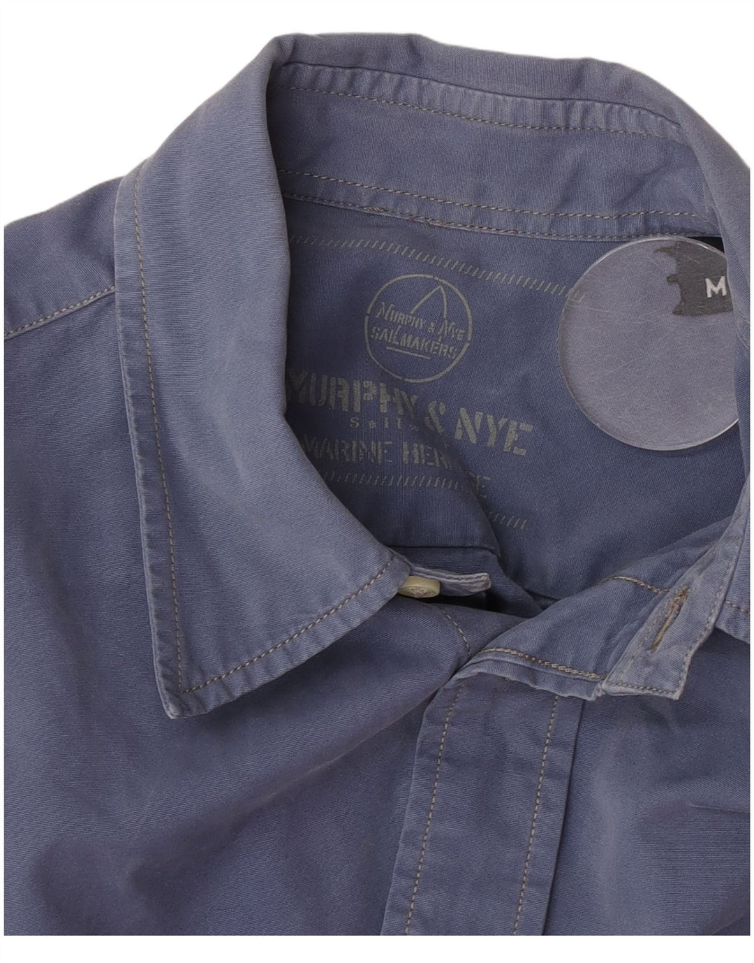 Murphy & Nye Herrenhemd Mittelblau