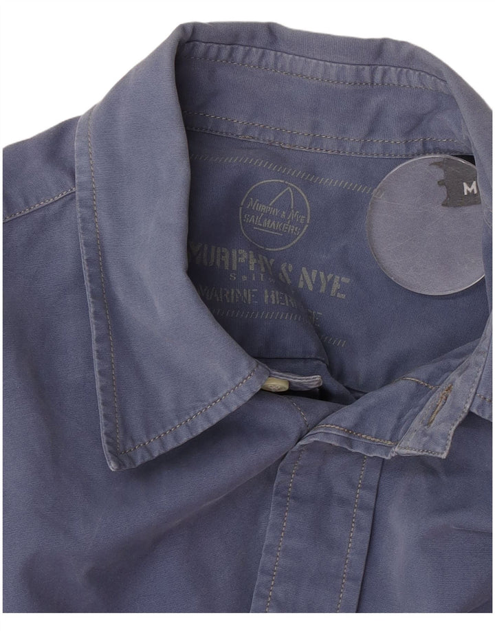 Murphy & Nye Herrenhemd Mittelblau