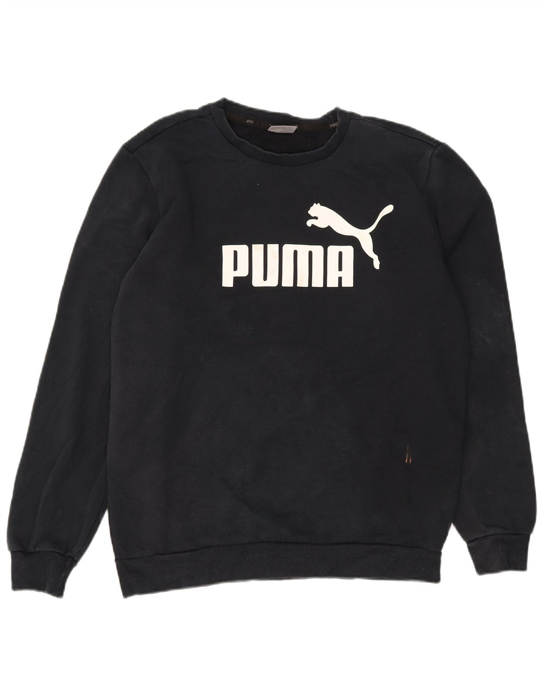 Puma Herren Grafik-Sweatshirt-Pullover, mittelmarineblaue Baumwolle