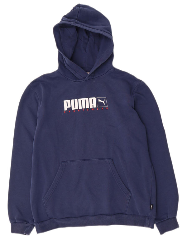 Puma Jungen Graphic Hoodie Pullover 15–16 Jahre marineblaue Baumwolle