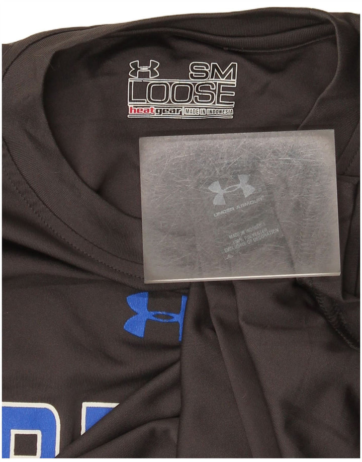 Under Armour Herren Heat Gear Graphic T-Shirt Top Small Grau Polyester