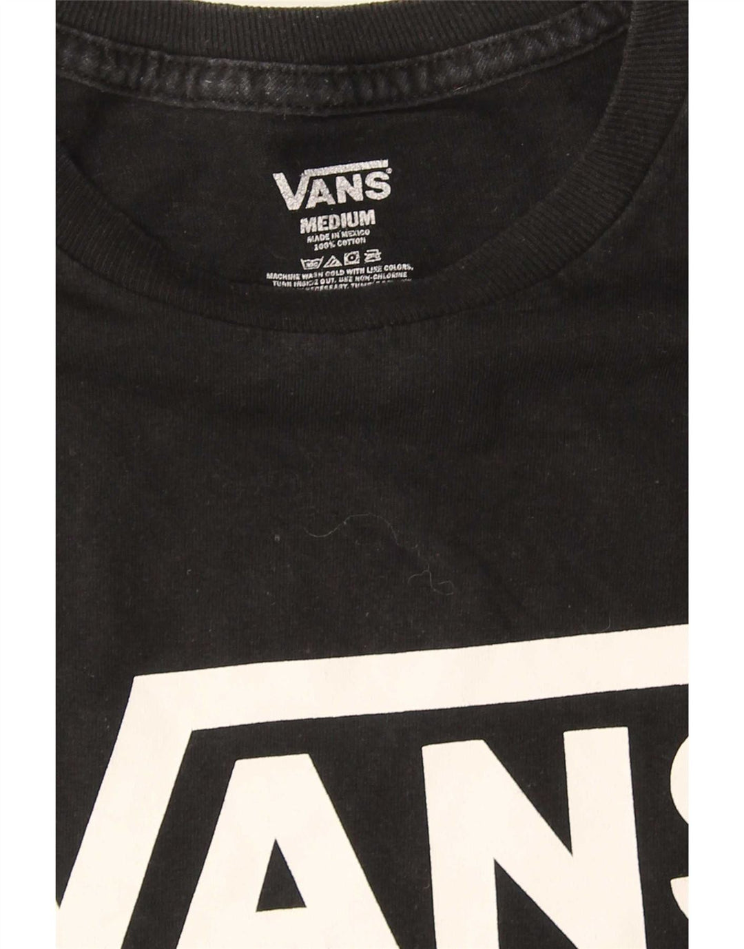 Vans Herren-T-Shirt mit Grafik, mittelschwarze Baumwolle