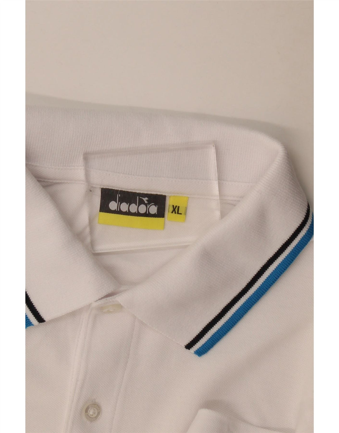 Diadora Herren Langarm-Poloshirt XL Weiß