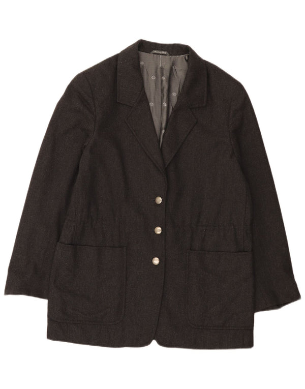 Penny Black Damen-Blazer mit 3 Knöpfen, IT 42, mittelgraue Wolle