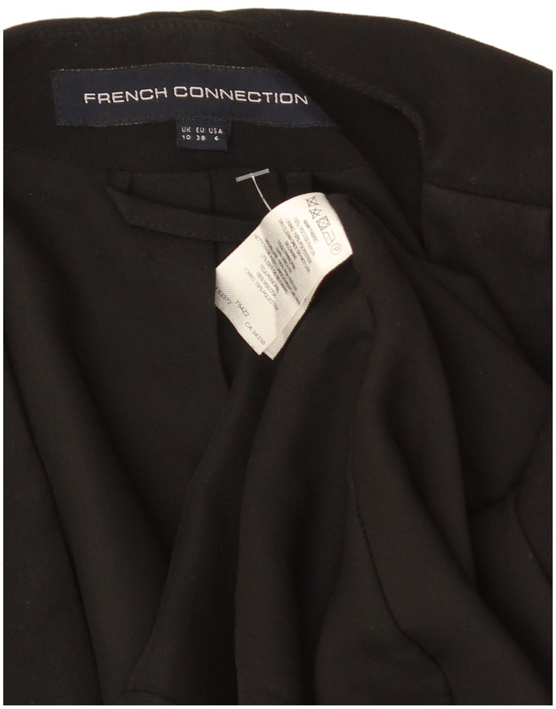 French Connection Damen-Blazer mit 3/4-Ärmeln, offen, Gr. 10, Schwarz