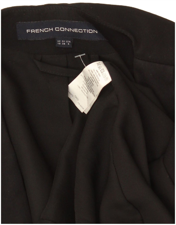 French Connection Damen-Blazer mit 3/4-Ärmeln, offen, Gr. 10, Schwarz