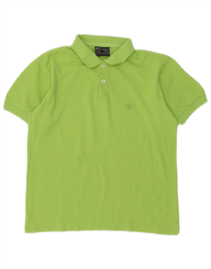 Champion Poloshirt für Jungen, 7–8 Jahre, grüne Baumwolle