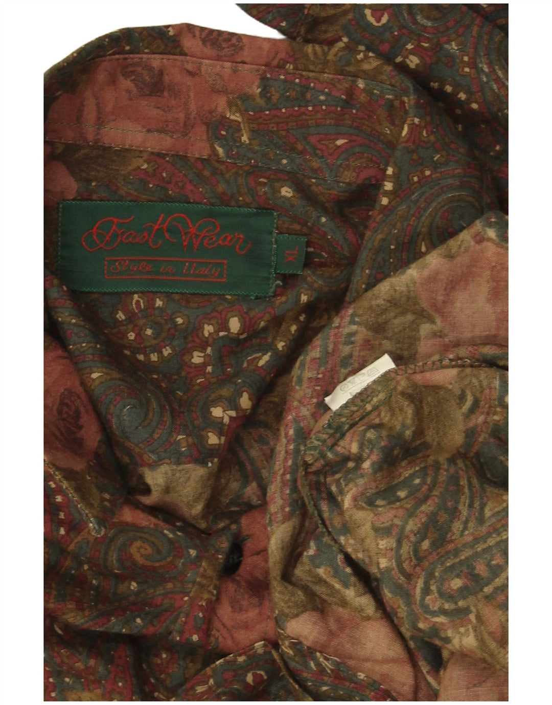 VINTAGE Herrenhemd XL Mehrfarbiges Blumen-Rayon