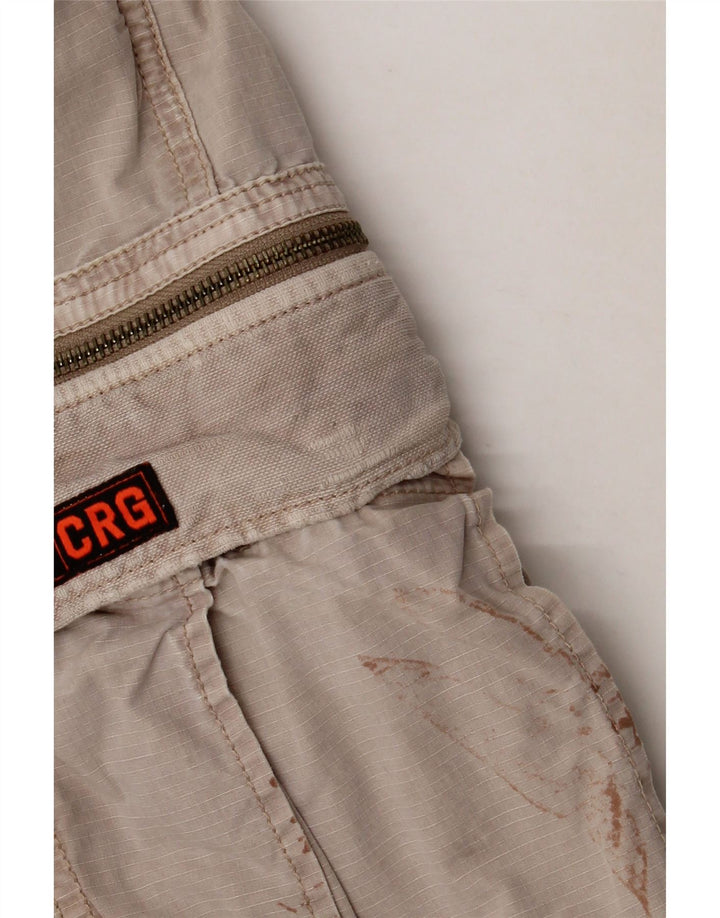 Superdry Herren Cargoshorts W36 Large Beige Baumwolle