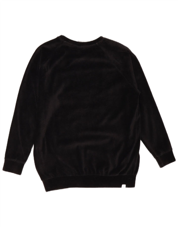 PUMA Damen-Sweatshirt in Übergröße mit Grafik, UK 12, mittelschwarz, Baumwolle