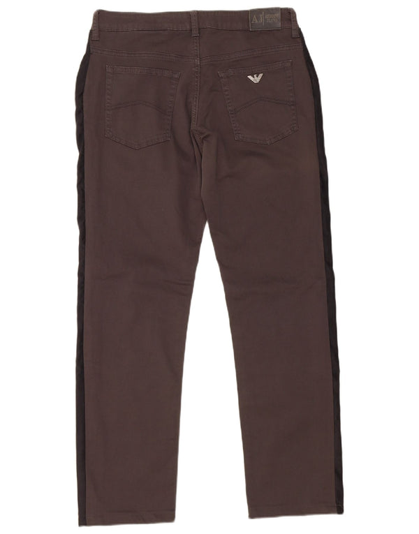 Gerade Freizeithose von Armani für Mädchen, 14–15 Jahre, W29, L28, Grau, Farbblock