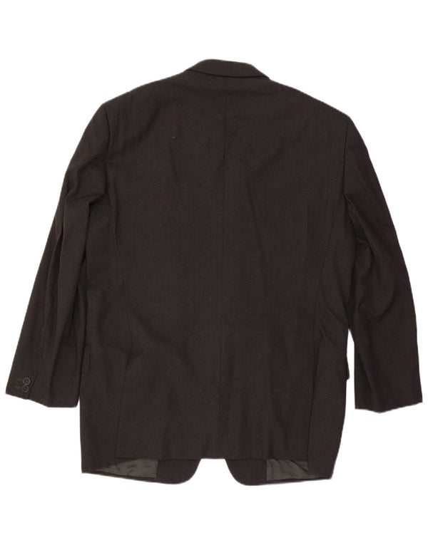 Valentino Herren-Blazer mit 3 Knöpfen, IT 54, 2XL, graue Wolle