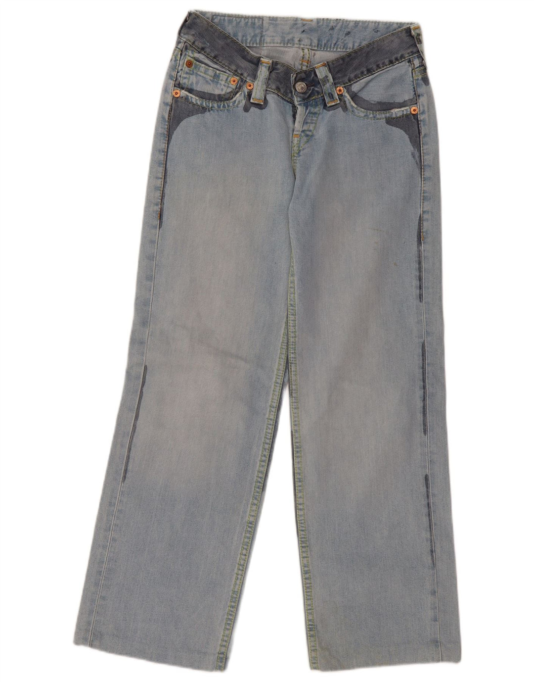 Levi's Damen 922 Straight Jeans W28 L30 Blaue Baumwolle