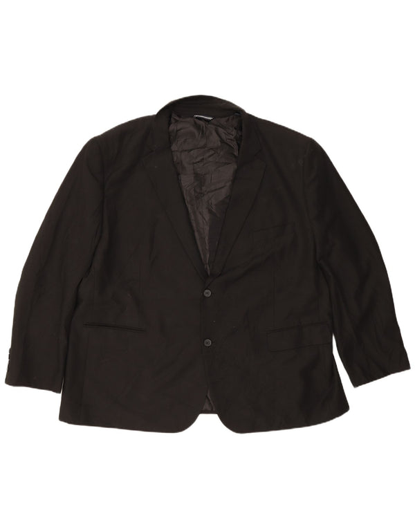 Nautica Herren 2-Knopf-Blazerjacke IT 52 XL Schwarz Polyester