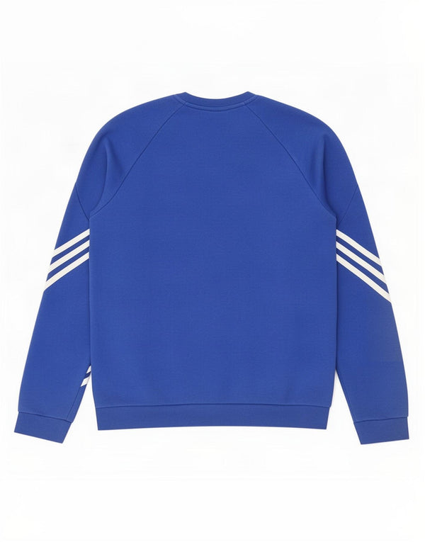 Adidas Mens Sweatshirt Jumper Small Blue Cotton