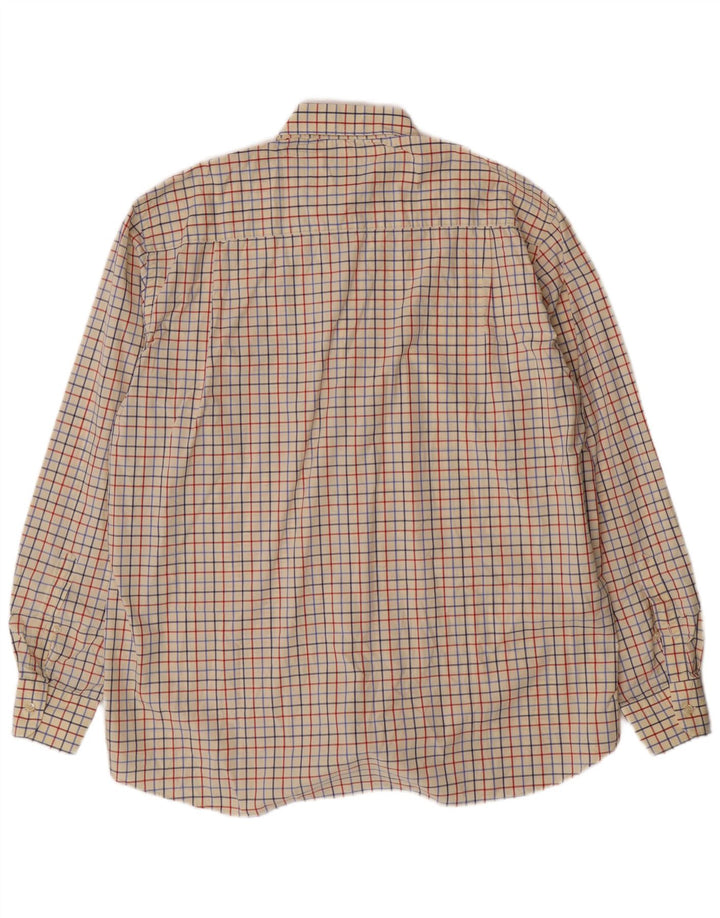 Amerigo Vespucci Herrenhemd XL Off White Check