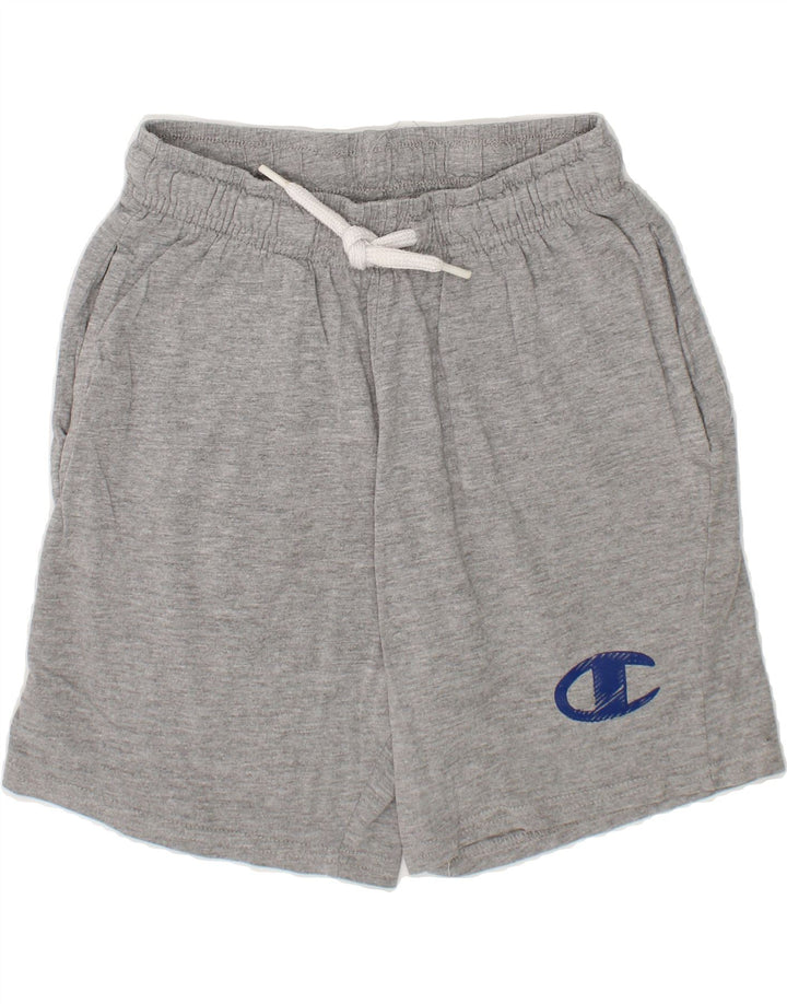 CHAMPION Boys Sport Shorts 7-8 Years Small Grey Cotton Vintage Champion and Second-Hand Champion from Messina Hembry 