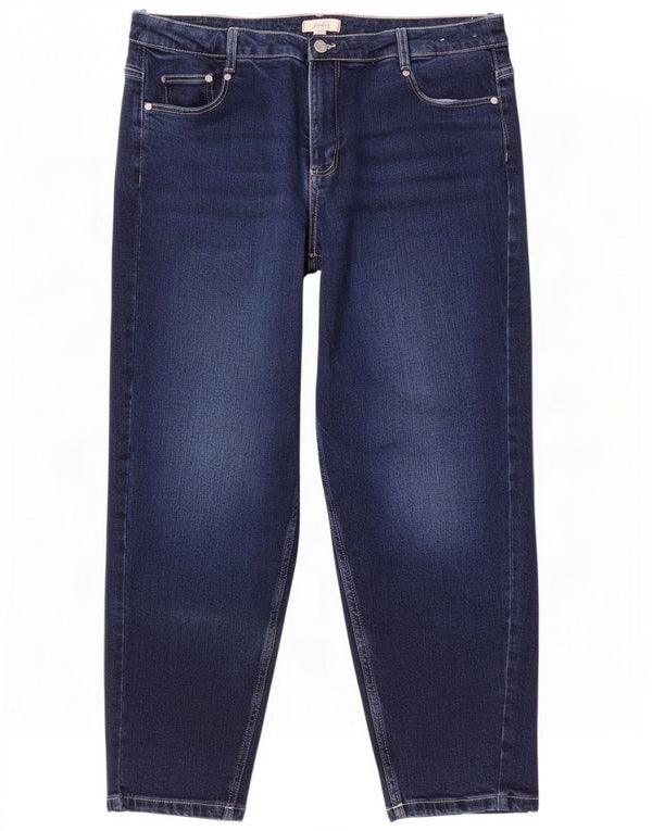 Joules Damen Tapered Jeans UK 16 Large W38 L25 Marineblau Baumwolle
