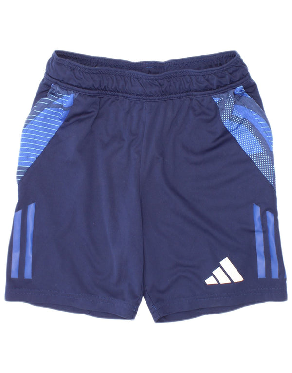 Adidas Aeroready Sportshorts für Jungen, 9–10 Jahre, Marineblau, Farbblock