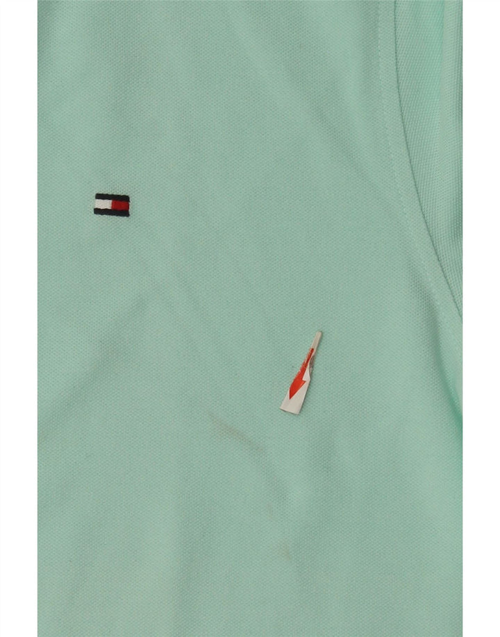 Tommy Hilfiger Herren-Poloshirt mit normaler Passform, mitteltürkisfarbene Baumwolle