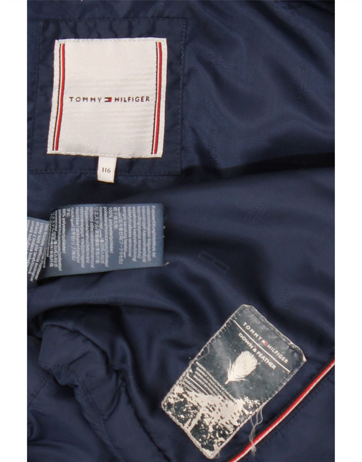 Wattierte Jacke für Jungen von Tommy Hilfiger, 5–6 Jahre, marineblaues Polyester